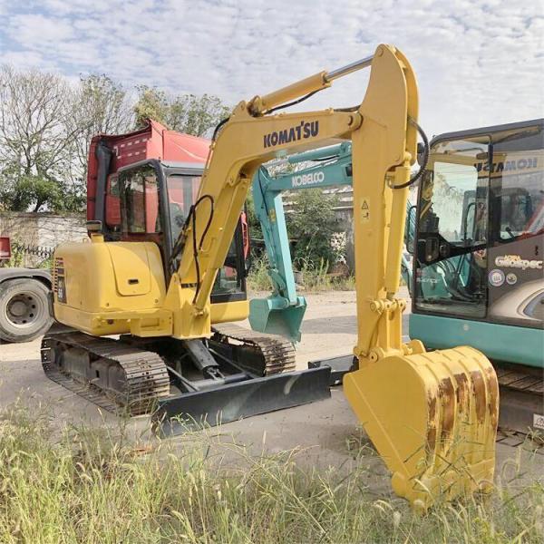 34.5KW Used Mini Komatsu Excavator PC56 With Original Hydraulic Valve