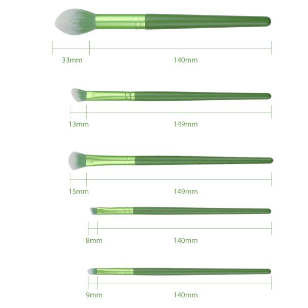 Delicate Makeup Brush Antibacterial Bristles solid wooden handle cosmetic brushes