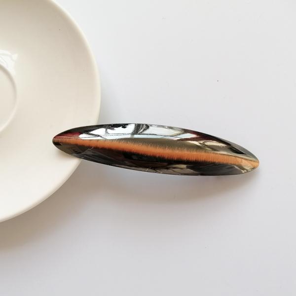 Pony Tail Gold Metal Geometric Hair Clips Spring Pins Korea Women 10.5x1.5cm