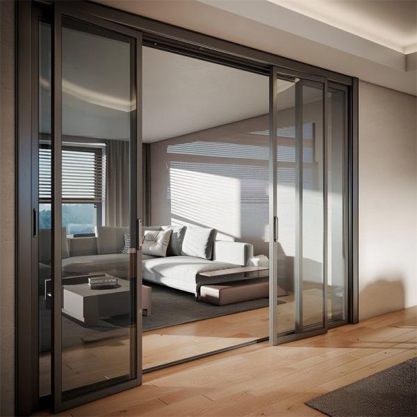 SKATE Modern Design Aluminum Sliding Doors with 35dB Sound Insulation for Residential