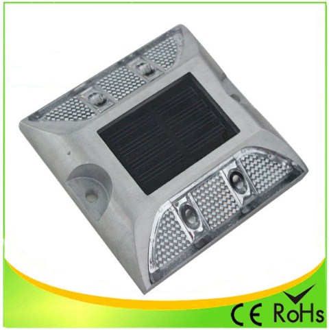 Aluminum double side 4 led road marker with high quality led solar cat eyes road stud