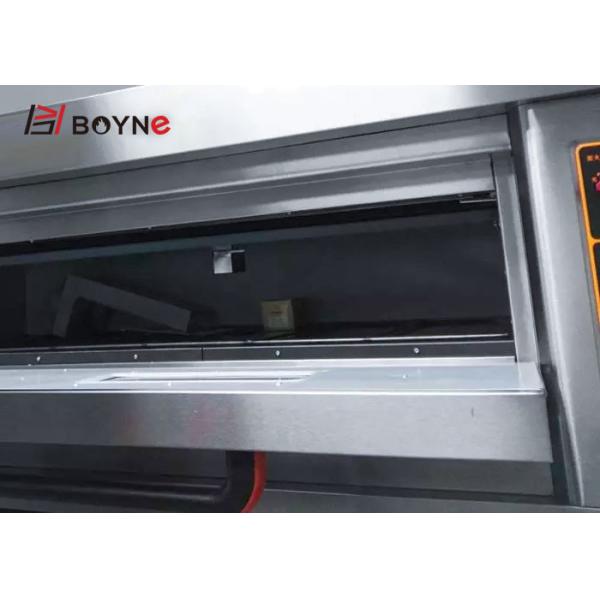 240V Commercial Stainless Steel Bread Deck Oven Gas Type Single Deck Three Trays