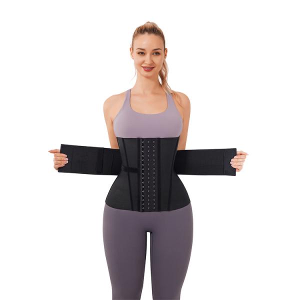 HEXIN Custom Logo Private Label Latex Waist Trainer Wrap for Slimming and Firm Control