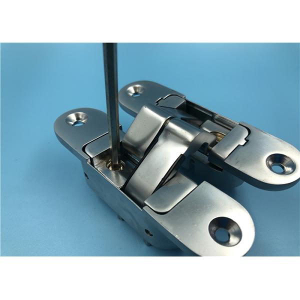 Zinc Alloy Adjustable 3D 180 Degree Concealed Hinge Right Open 30x110 mm