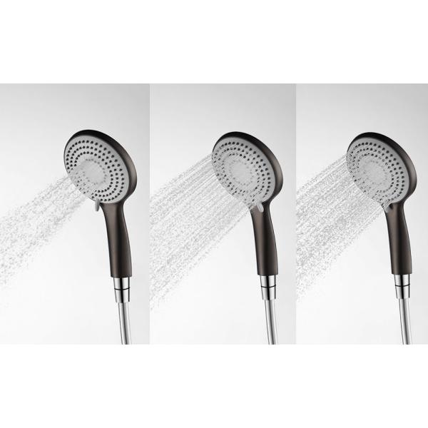 Modern Round Thermostatic Shower Wall Mount Shower Head Grey Color
