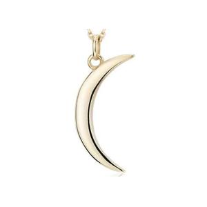 Quality 21mm Length Gold Crescent Moon Necklace , Female Empowerment Necklace ODM wholesale