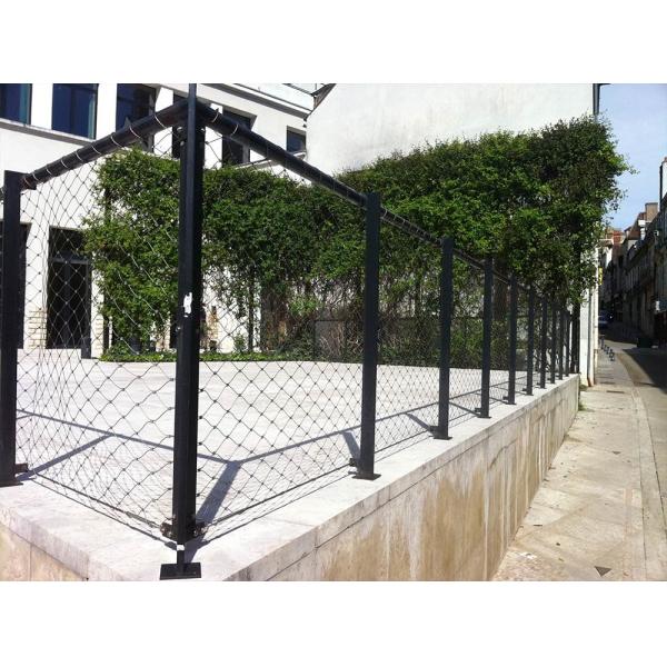 316 Strong Stainless Steel Security Wire Rope Mesh For Railing