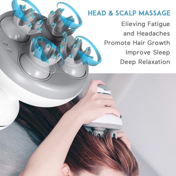 Rechargeable Head Scalp Massager Acupoint Massaging Headache Relieving 5V 1A
