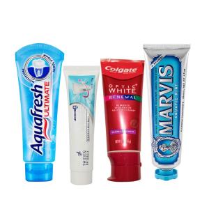 Quality Cosmetic Aluminum Squeezed Toothpaste Tube Glossy Coating ISO4001 MDPE wholesale