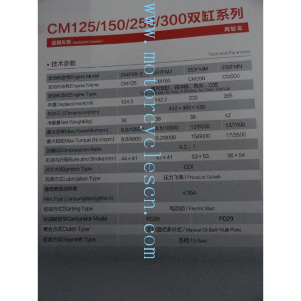 244FMI CM125 Twin cylinder ln-line 4stroke ail cool Vertical motorcycle Engines