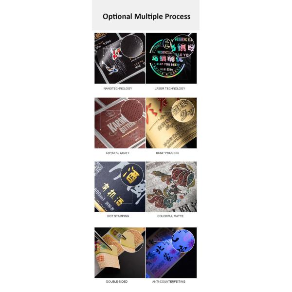 Personalized Waterproof Wine Label Stickers For 750ml Bottles