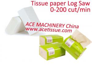 Quality Fully Automatic Plc Tissue Paper Cutting Machine Speed 200 Cut Per Minute wholesale