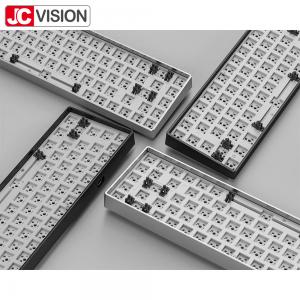 Quality Customized Style Aluminum 68 Keys Mechanical Keyboard Case Kit RGB LED Backlit wholesale
