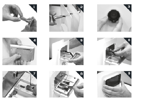 4.0 Inch Night Vision Door Camera / Night Vision Doorbell Camera With Angle View 160 Degree