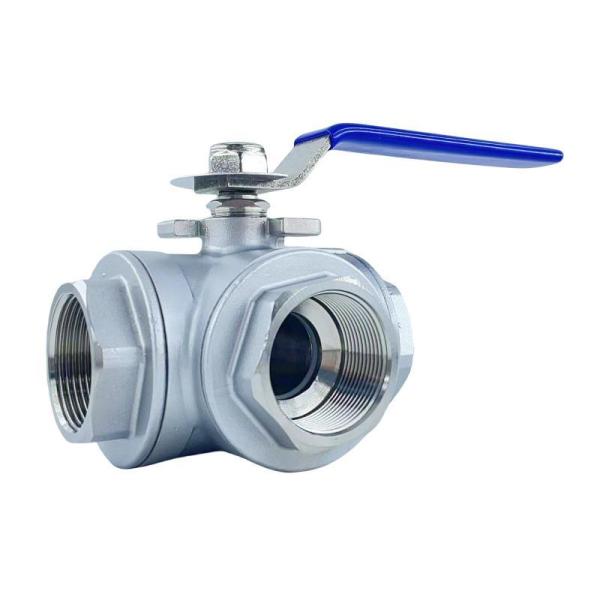 Factory Direct 304/316 Stainless Steel 3-Way Ball Valve with Female Thread