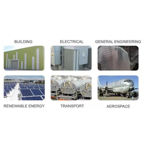 EN 6351 Aluminum Galvanized Structural Steel Sheet 50mm - 8000mm For Construction Materials