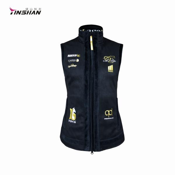 Motorcycle Auto Racing Wear Men's Softshell Vests for Winter Sports Custom Team Name