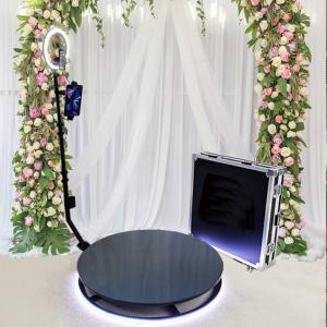 Quality Portable 360 Selfie Photo Booth Platform Automatic Spinning Arm wholesale