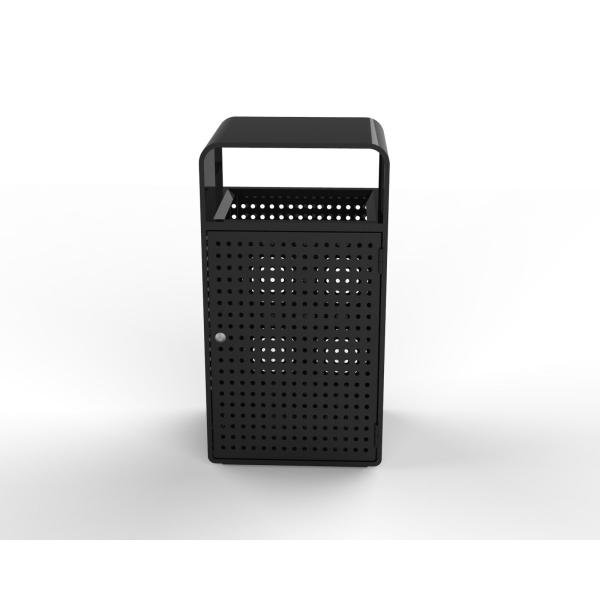 commercial metal refuse bin