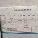China Factory Customized Offset Printing Paper White Woodfree Wood Pulp Offset