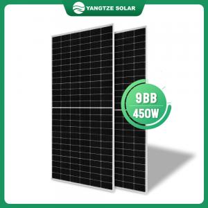 Quality 450W Commercial PV Mono Facial Solar Panel Sun Paneling Cell 5400Pa Snow Load wholesale