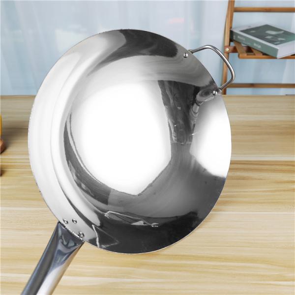 Single Handle Stovetop Frying Pan Non Stick Stainless Steel