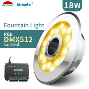 Quality 710ma RGB DMX512 Waterproof Led Underwater Lights SMD3535 18W wholesale