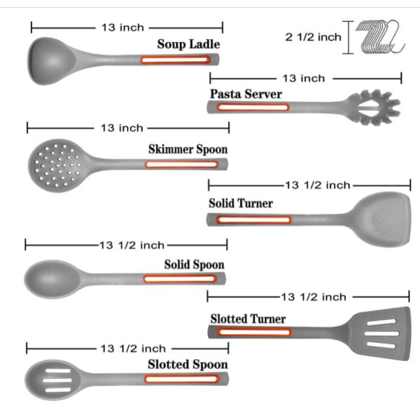 Kitchen Utensils Silicone Kitchen Utensil Sets Cooking Spoon Dishwasher Safe
