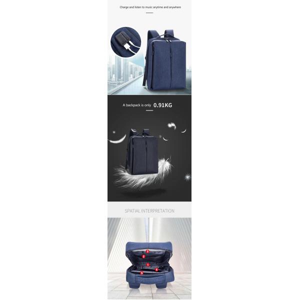 Multipurpose Custom Logo Backpack , 15.6 Inch Work Laptop Backpack