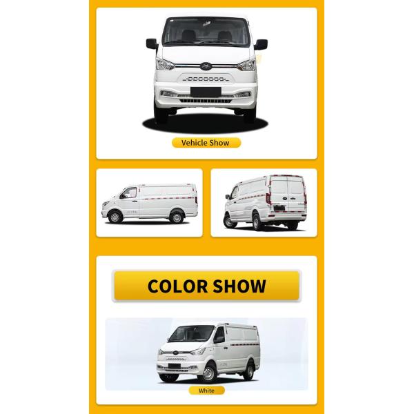 2024 New Vanvoiture Electrique New Energy Vehicles Carros Electric Cargo Mini Van New Gonow Shuailing 260km 60kw
