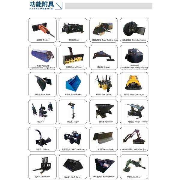 2800kg Capacity Mini Skid Steer Loader with Hydraulic Control System and Versatility