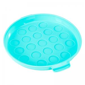 Quality 21 Cavity Round Silicone Baking Molds Cookie Reusable For Pizza Molds wholesale