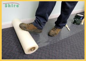 China Temporary Adhesive Carpet Protection Film 25-150 Mirons Carpet Protector Roll on sale