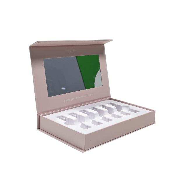 XL Packaging Custom Printed Cosmetic Boxes Custom Cosmetic Packaging Boxes SkinCare Set Box With Magnet Closure Card Paper Flocking Tray Holder Box