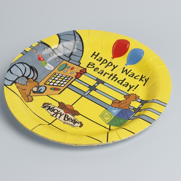 Princess Theme Unicorn Party Plates Paper Round Disposable Dinnerware