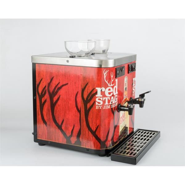 Restaurant Double Shot Chiller Double Tap Dispensing Design With 2 Bottle Holders