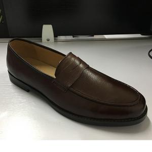Quality Brown Mens Leather Dress Shoes , Fashion Oxford Party Wear Shoes For Mens wholesale