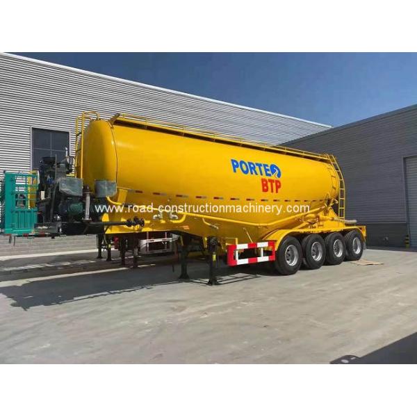 4 Axle Dry Silo Bulker Cement Tanker 45cbm Truck Semi Trailer For Cargo