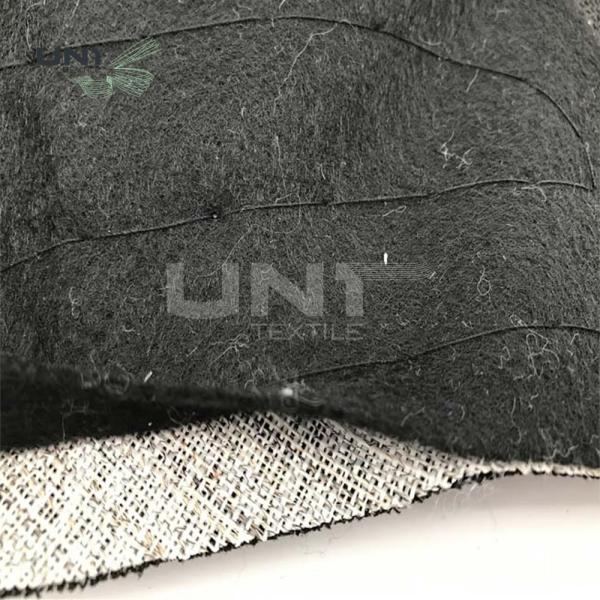 Thinner Mens Black Color Sewing Shoulder Pads For High Level Apparel Industry