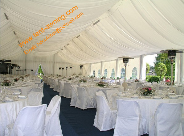 Portable Aluminum Luxury Wedding Tent Fire Retardant Event Party Marquees