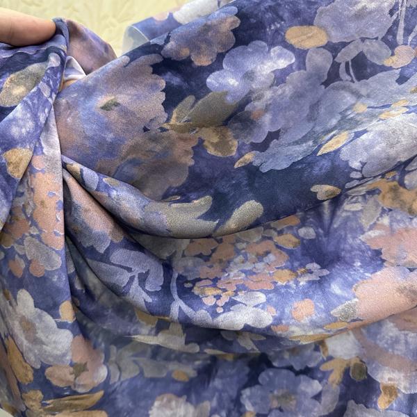 Digital Printed Rayon Viscose Printed Fabric Rayon Crepe Fabric With Floral For Clothing