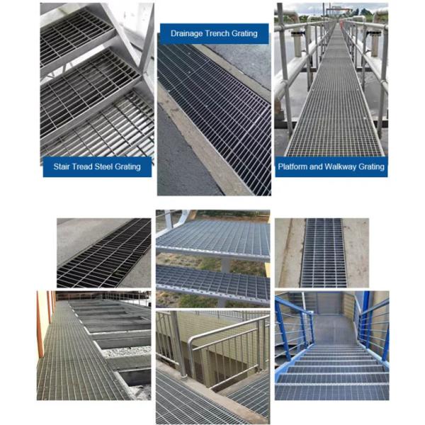 Toothed Driveway Serrated Galvanized Steel Grating Anti Slip 32x5mm Bar