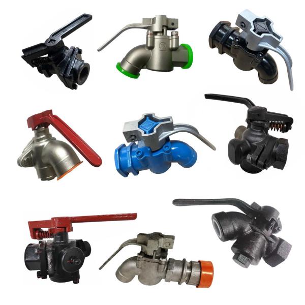 Cast Iron Brake Angle Cock Train Casting Angle Cock Handlebars Turned to Right for Railway Air Brake System