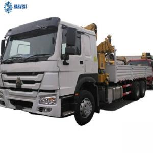 Quality Sinotruk Howo 6x4 371hp 6.3 Ton Knuckle Boom Truck Mounted Crane wholesale