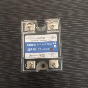 DC to DC Single Phase SSR Input 3-32VDC Control Output 12-60VDC 100A Black Color