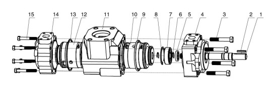 T6EE Hydraulic High Pressure Vane Pump For Industrial Application