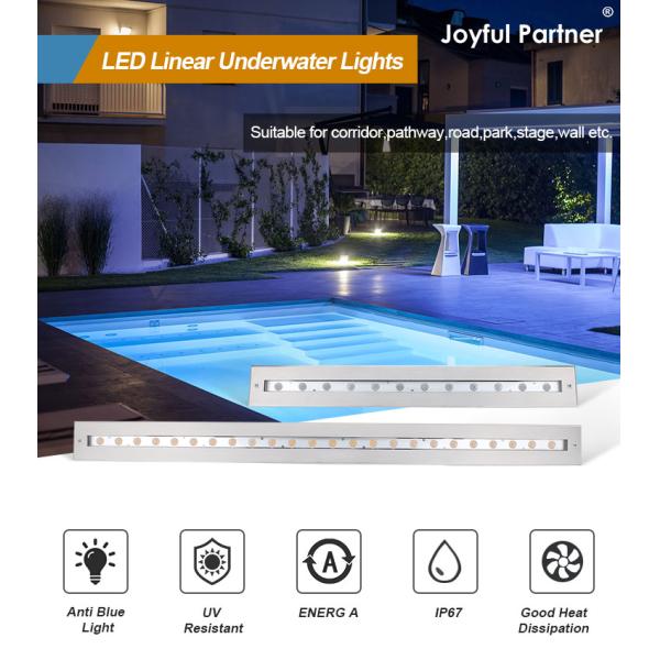 Underwater Linear Light IP68 Outdoor Waterproof Stainless Steel DMX512 RGBW3000k From Top Manufacturer