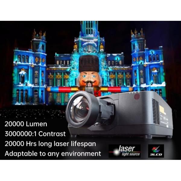 20K Lumen 3D Mapping Building Projector 20000 Lumen Highest Brightness LCD Laser Projector for Outdoor Large Venue Immersive Projection
