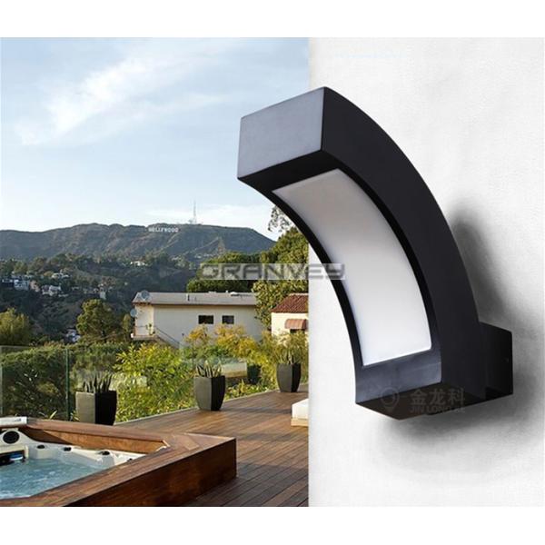 10W Aluminum Black Grey LED Sconces Wall Mounted IP65 For Outdoor Building
