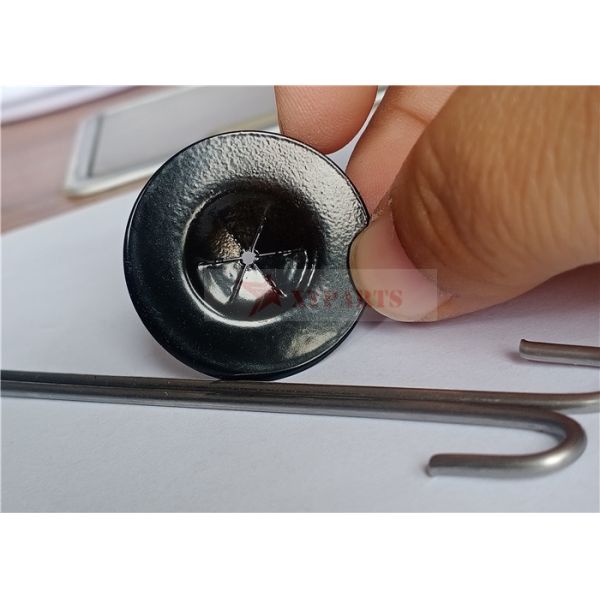 30mm Stainless Steel Self Locking Washers Double Side Black Coating To Fasten Solar Panel Clips